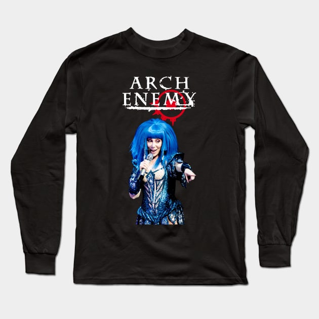 Arch Enemy "Cher" Parody Long Sleeve T-Shirt by lilmousepunk